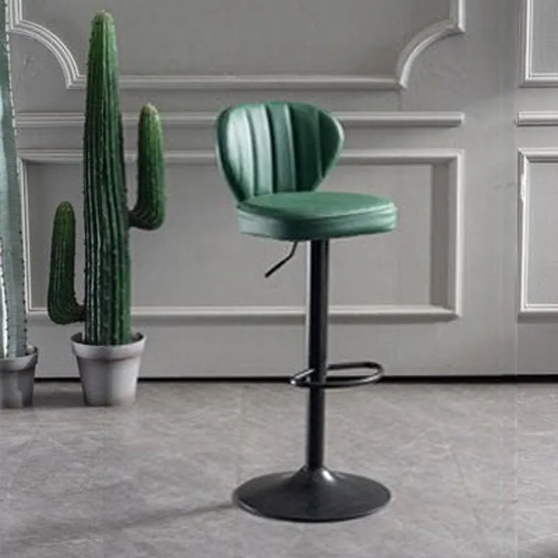 2 Pcs Bar Stools Kitchen Bar Stool Leather Barstools Swivel Gas Lift Counter Chairs BS8405 Grey