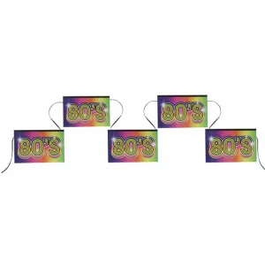 80's Banner, Multicolor, 197 Inches, 1 Count