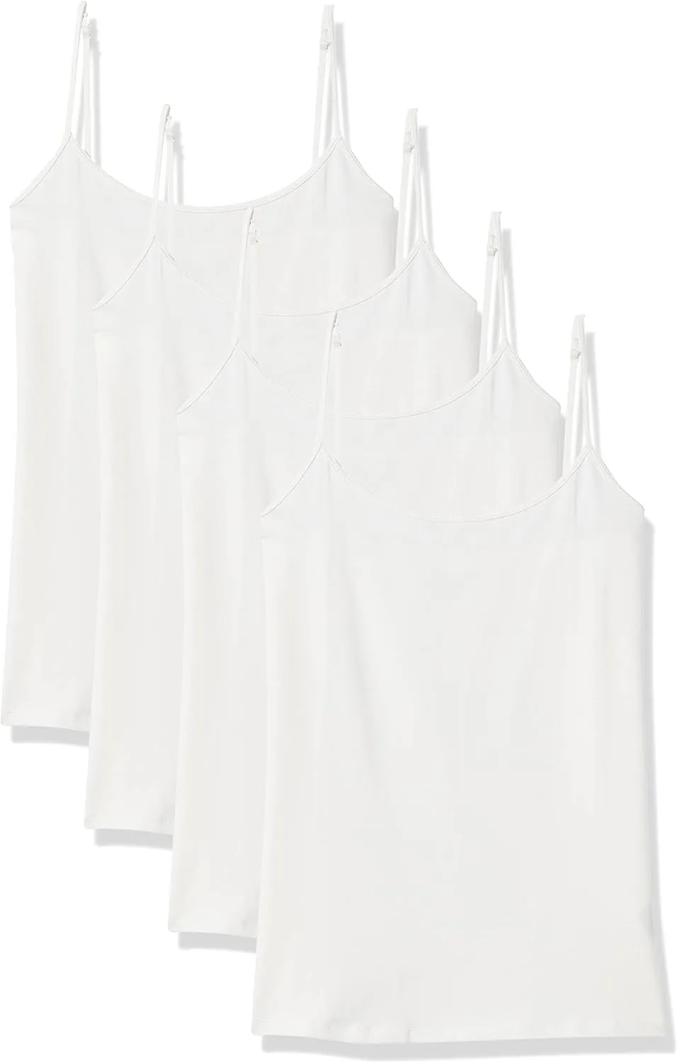 Amazon Essentials Women's Slim-Fit Camisole, Pack of 4