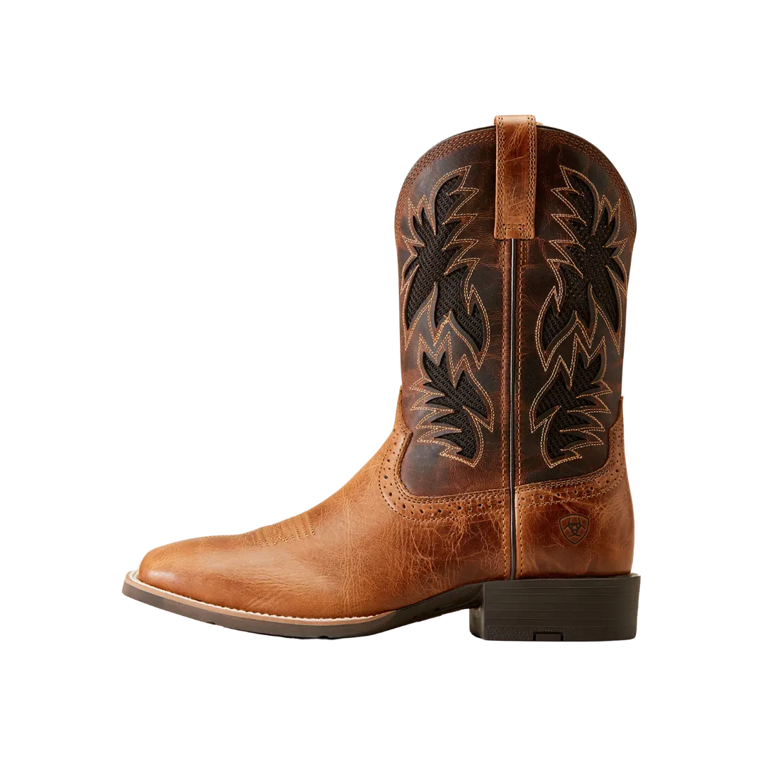 Ariat Men's Sport Cool VentTEK Cowboy Dark Tan Boots