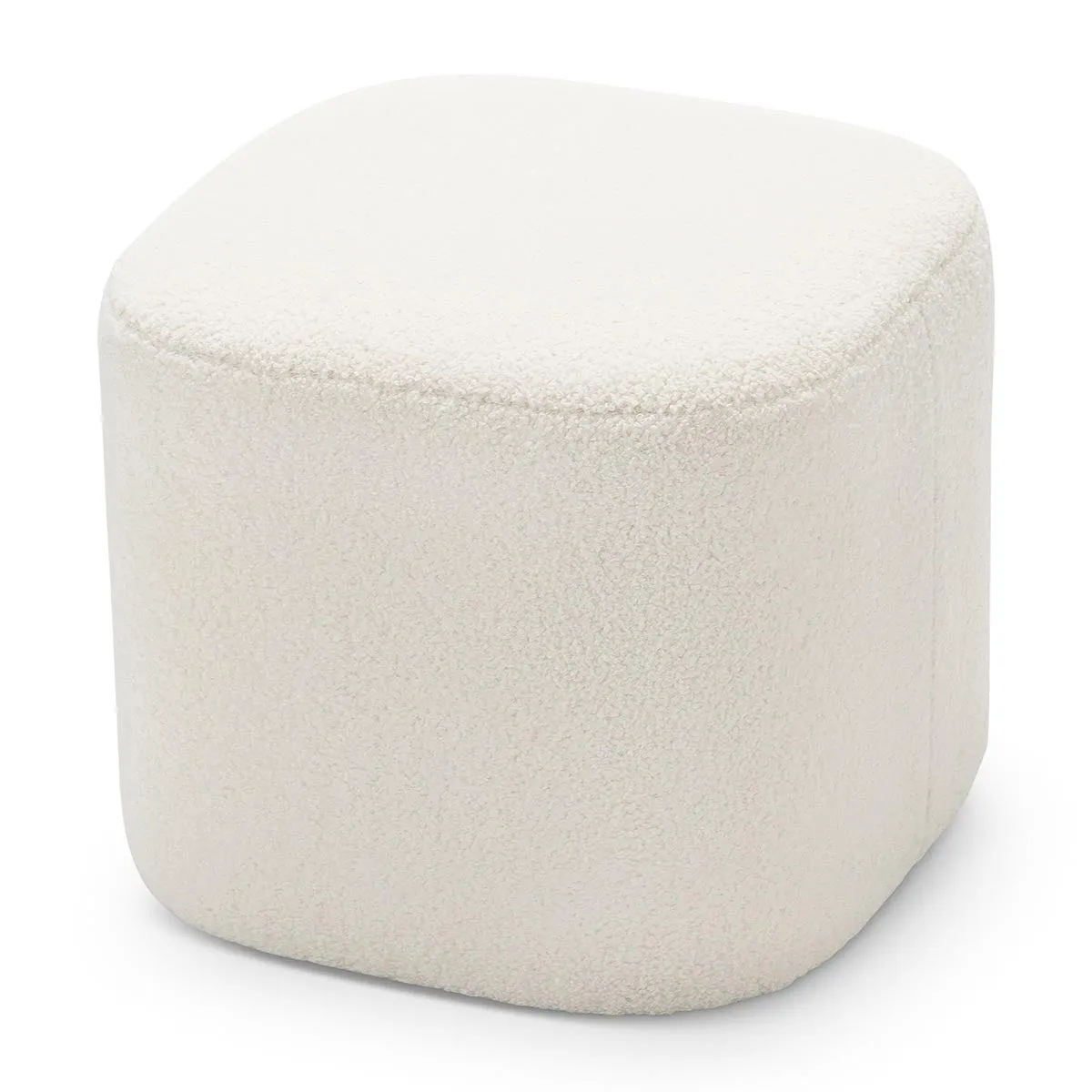 Ayla Boucle Square Ottoman