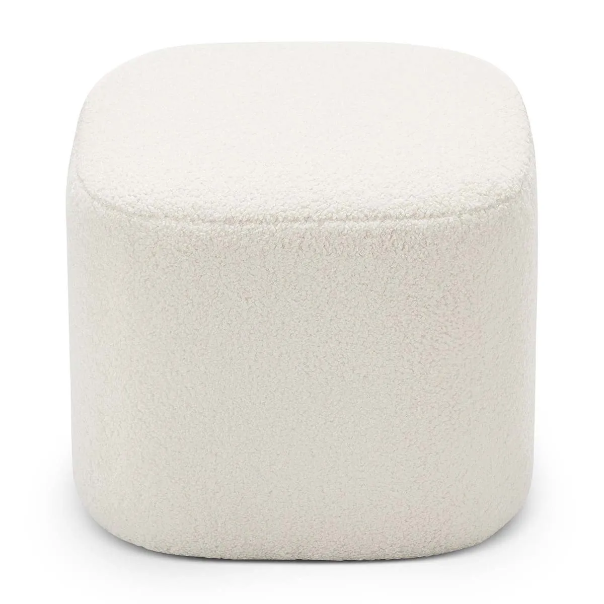 Ayla Boucle Square Ottoman