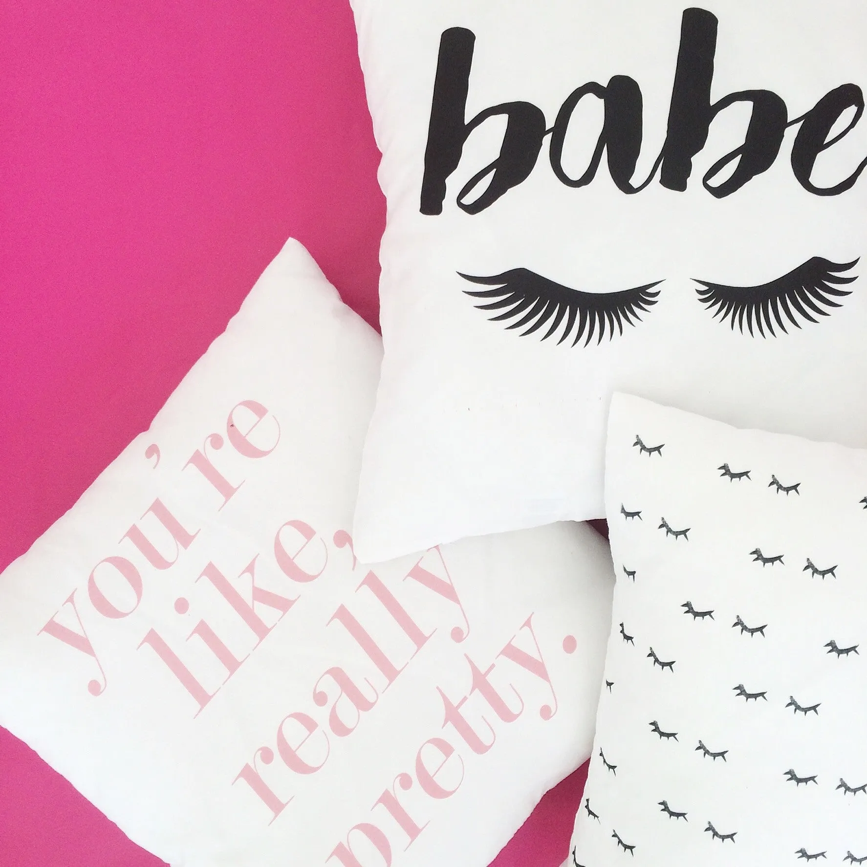 Babe Fashionable 18x18 Inch Throw Pillow Cover