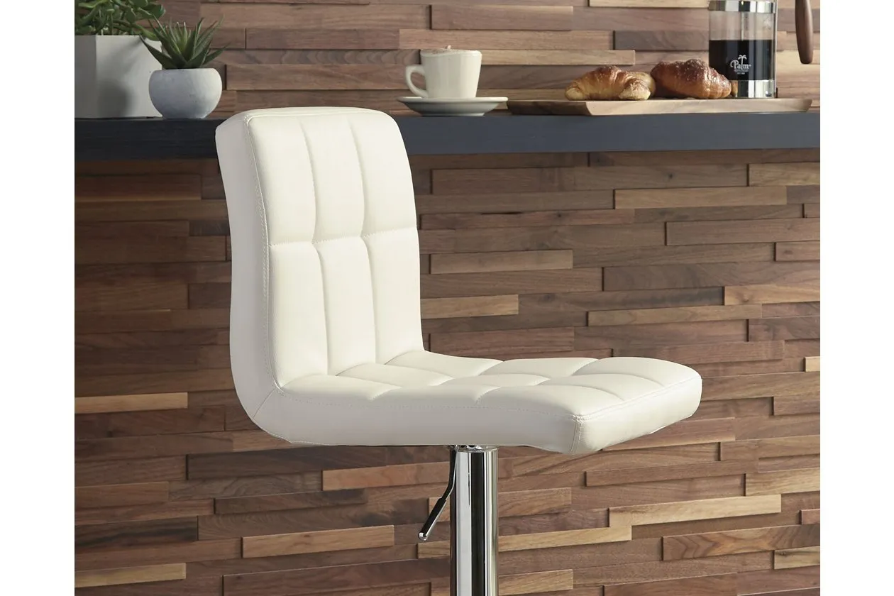 Bellatier Bone Adjustable Height Bar Stool (Set of 2)