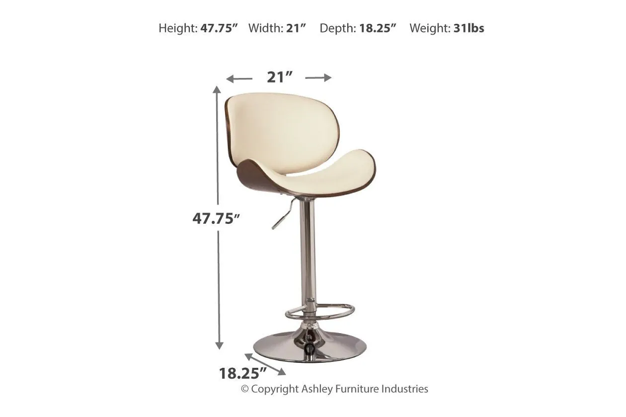Bellatier Bone Adjustable Height Bar Stool
