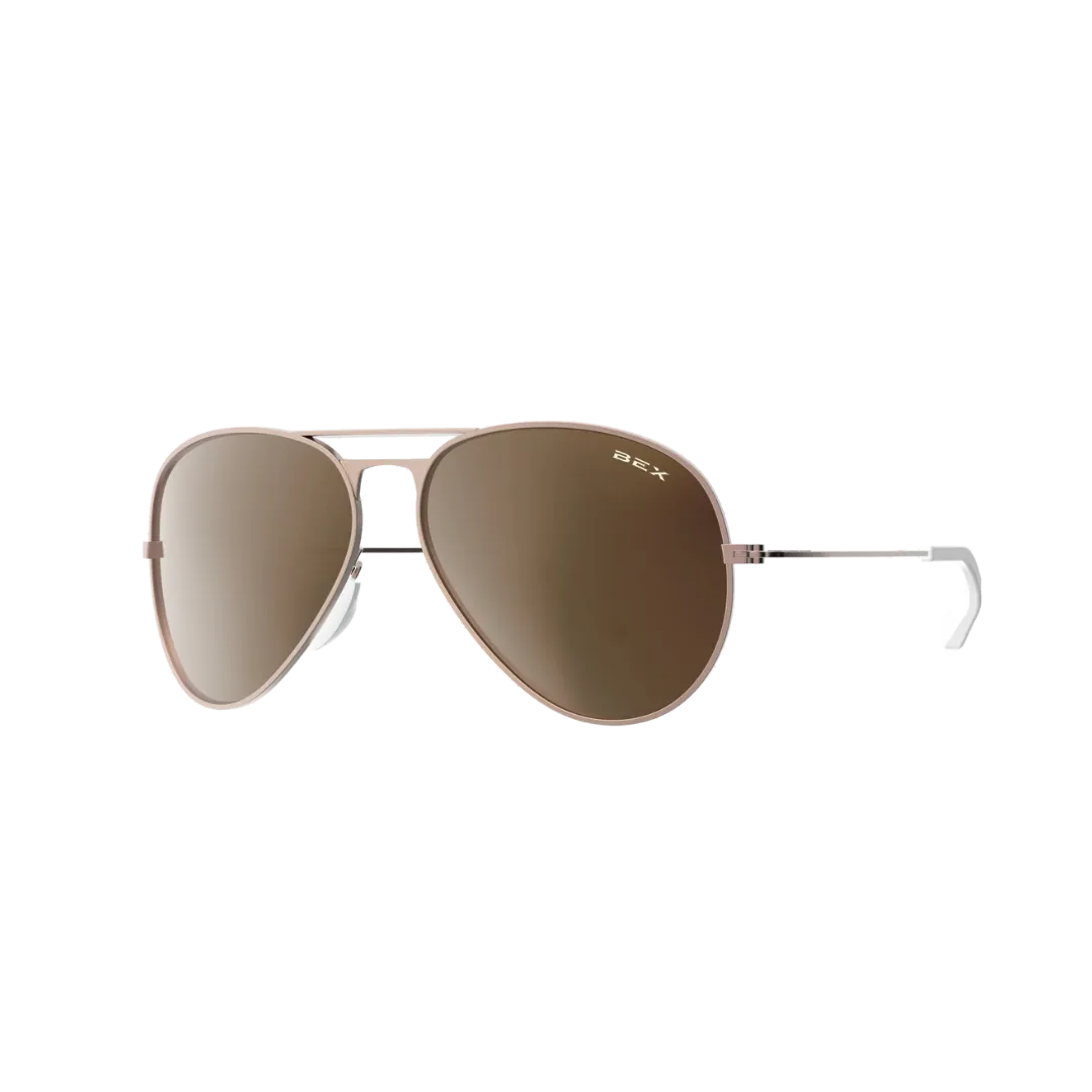 Bex Wesley Rose Gold Brown Glasses