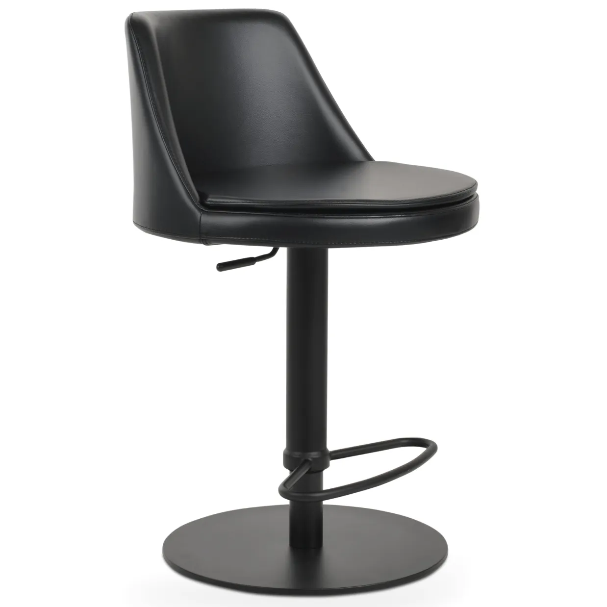 Black Adjustable Bar Stools Martini