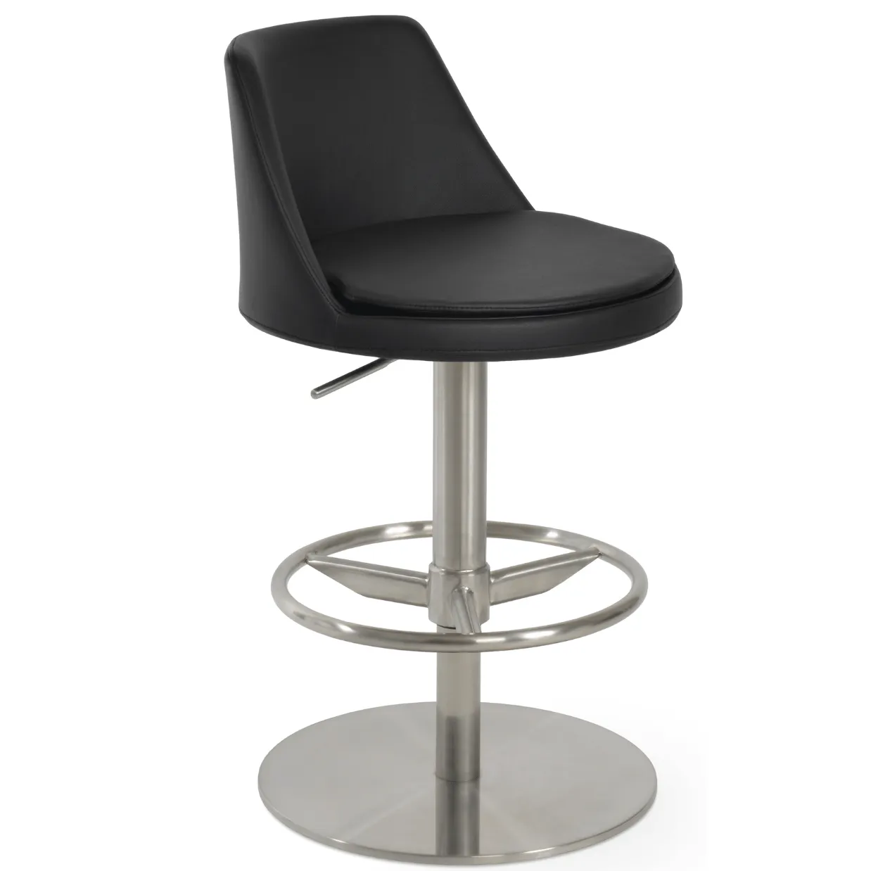 Black Adjustable Bar Stools Martini