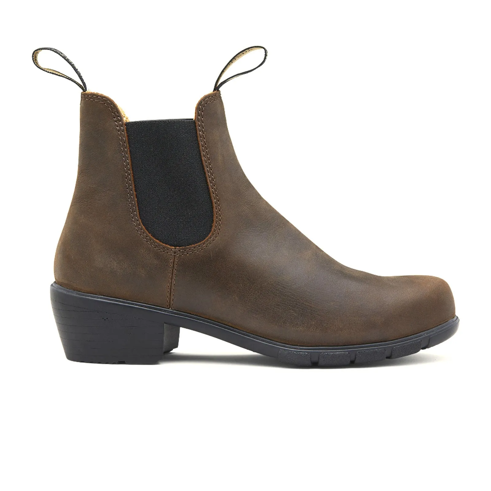 Blundstone 1673 Heeled Chelsea Boot (Women) - Antique Brown