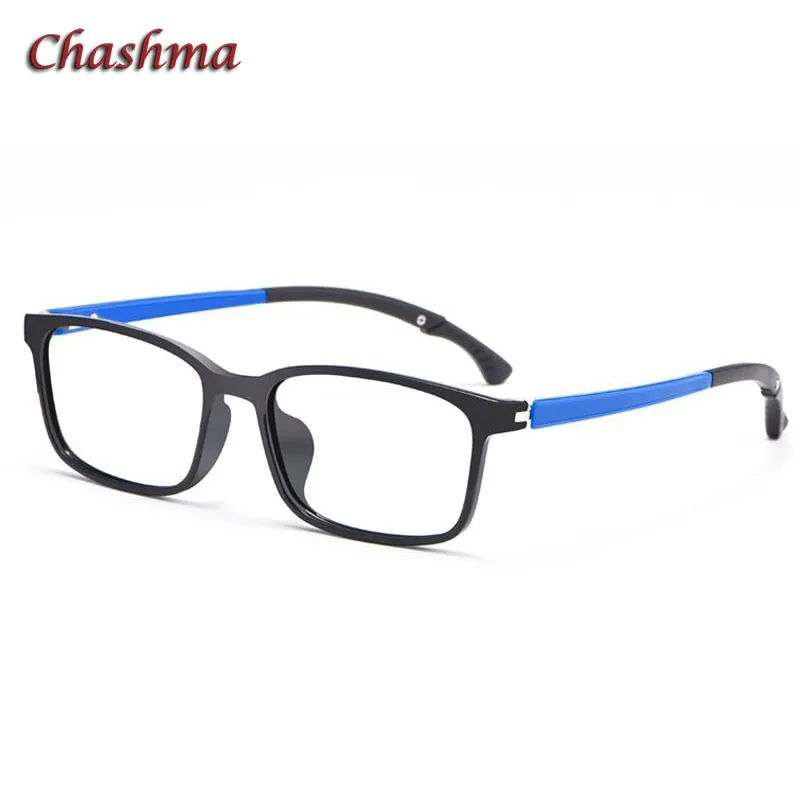 Chashma Ochki Unisex Full Rim Square Tr 90 Titanium Eyeglasses 5106