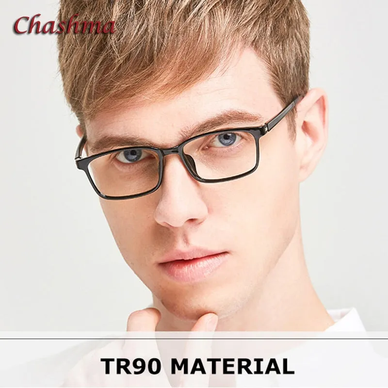 Chashma Ochki Unisex Full Rim Square Tr 90 Titanium Eyeglasses 5106