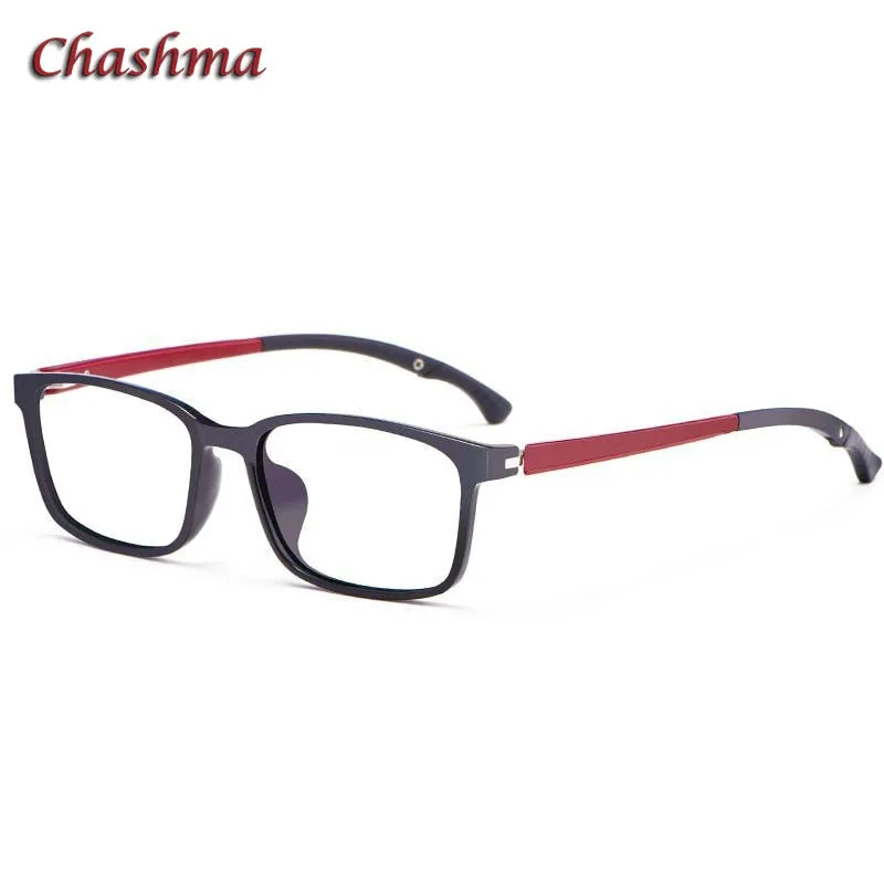 Chashma Ochki Unisex Full Rim Square Tr 90 Titanium Eyeglasses 5106