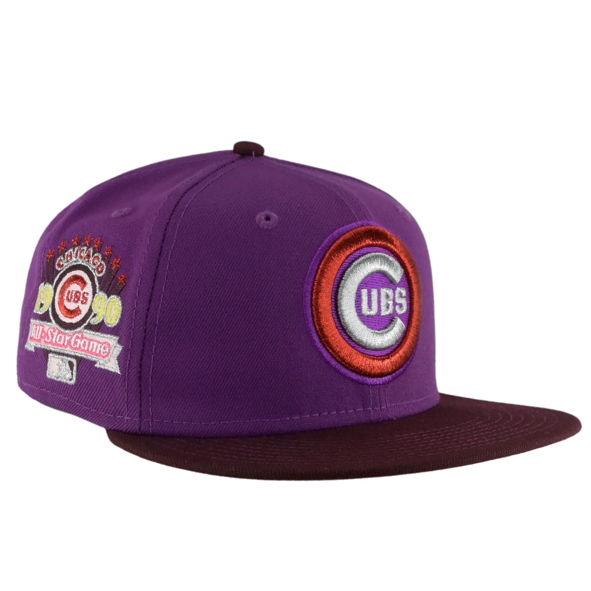 Chicago Cubs Grape Maroon New Era 59FIFTY Fitted Hat