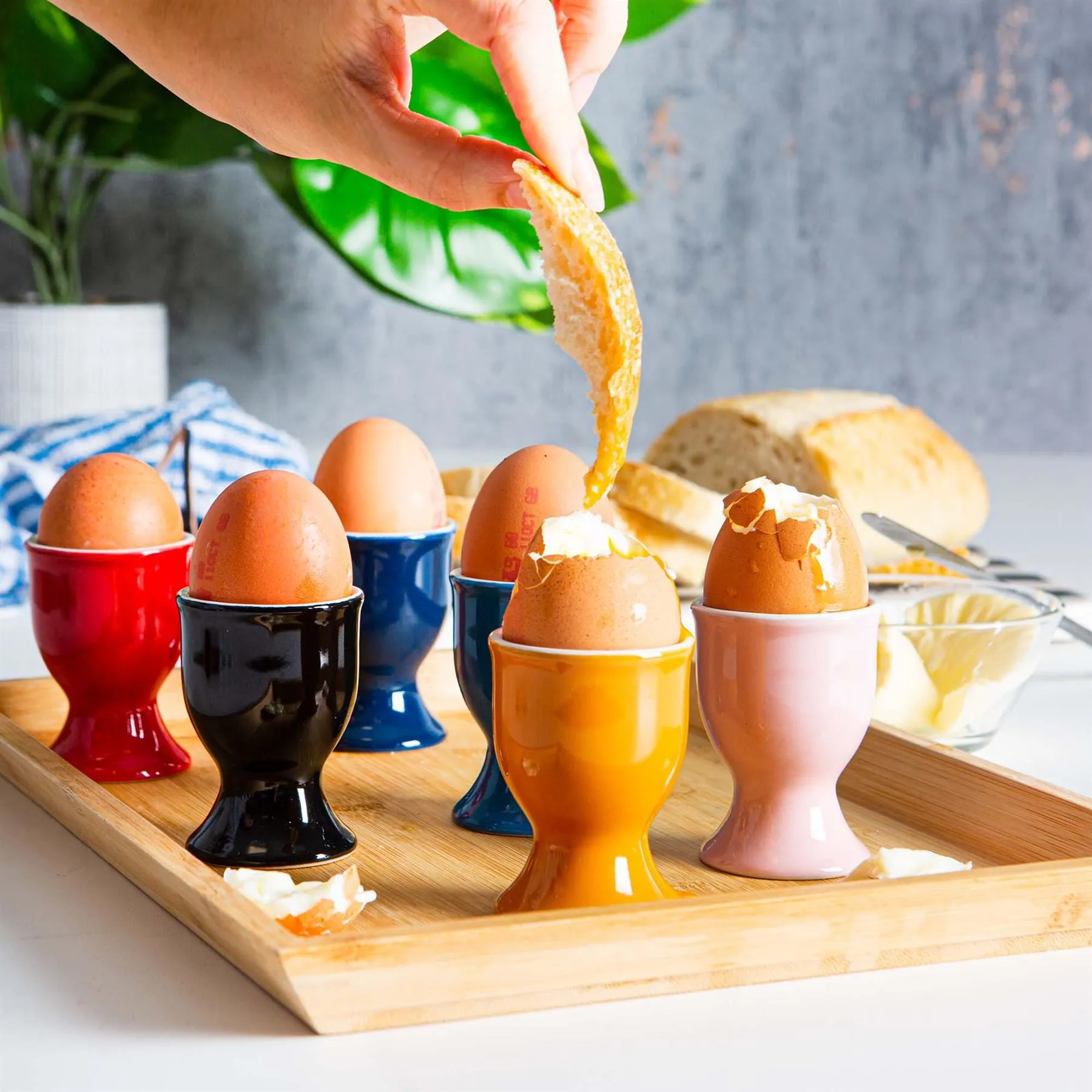 China Egg Cups - Pack of 6 - By Argon Tableware