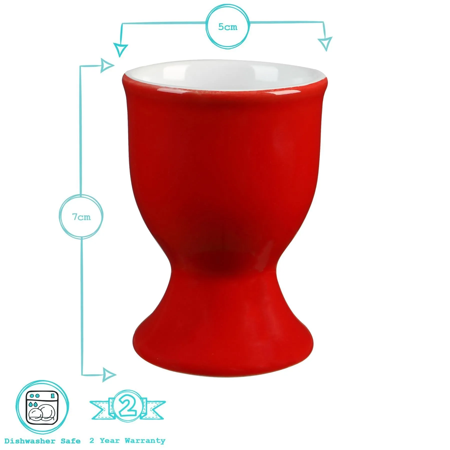 China Egg Cups - Pack of 6 - By Argon Tableware
