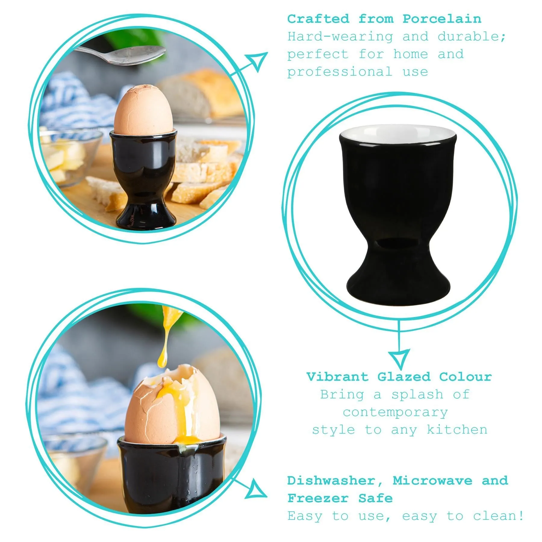 China Egg Cups - Pack of Two - By Argon Tableware