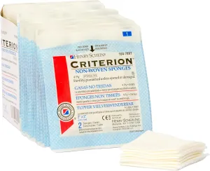 Criterion 2x2 Non-Woven Sponge- Rayon/Polyester Blend, 4-Ply, Sterile- 2x2 Inch, 50/Pack