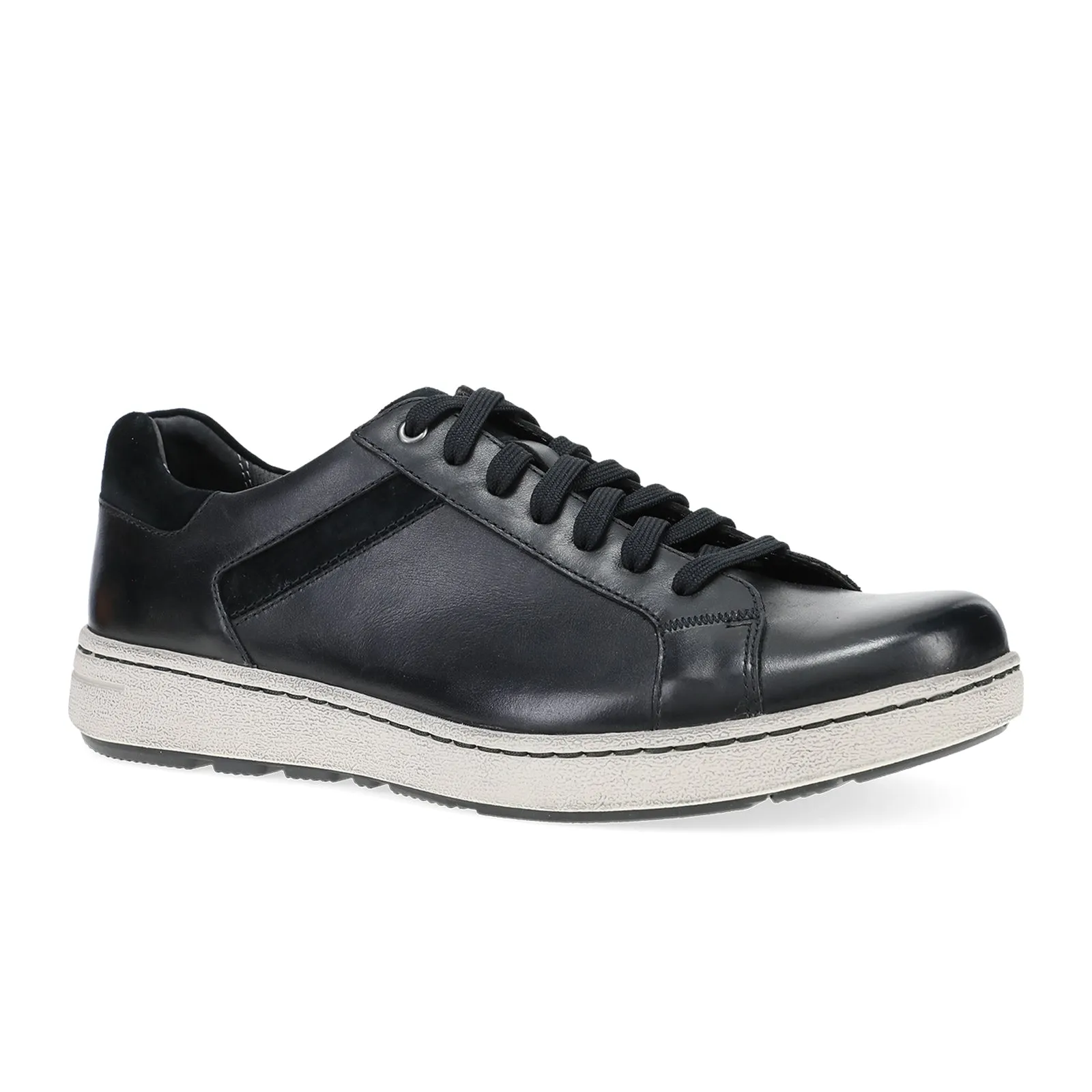 Dansko Trevor Lace Up Sneaker (Men) - Black Burnished Calf