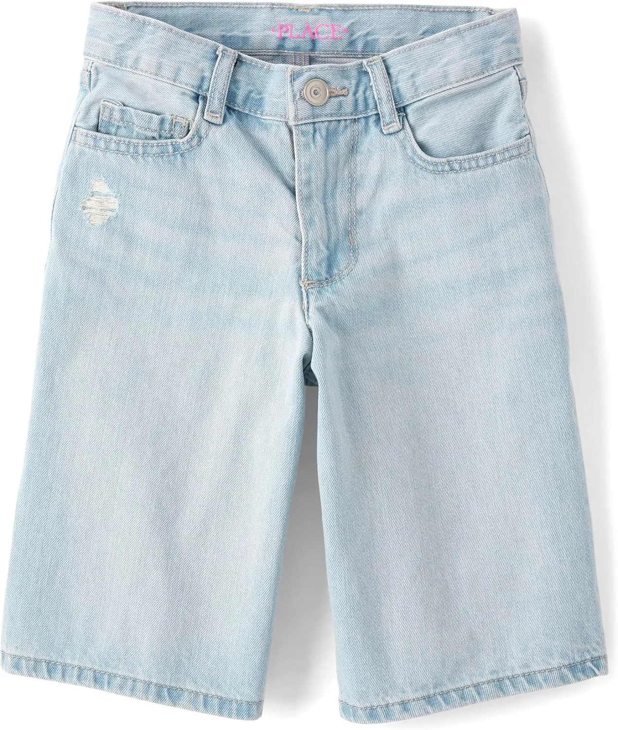 Denim Midi Shorts