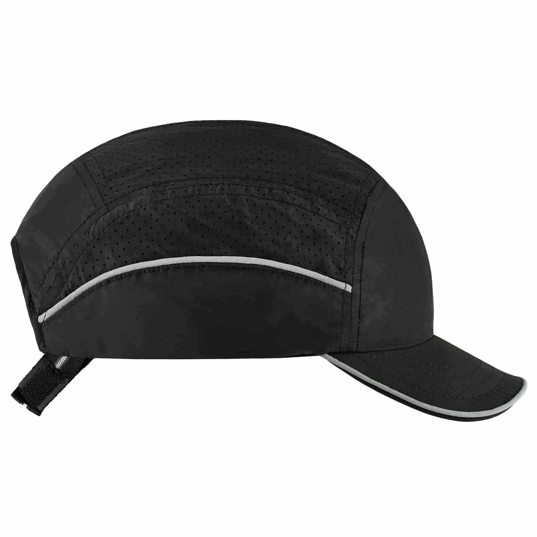 Ergodyne 23366 8955 Short Brim Black Lightweight Bump Cap Hat