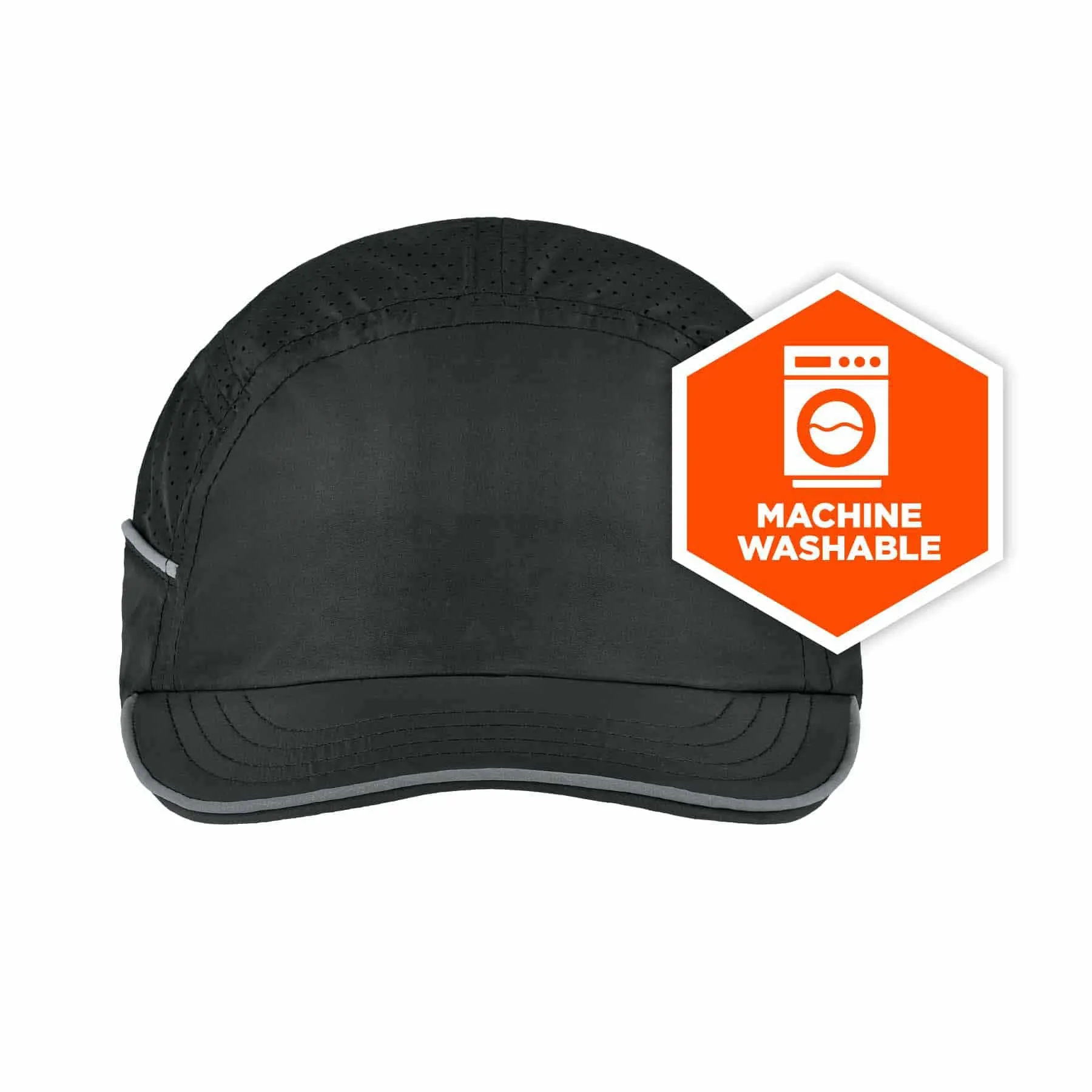 Ergodyne 23366 8955 Short Brim Black Lightweight Bump Cap Hat