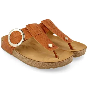 HAFLINGER Women Round Buckle Corinna Sandal, VT Safor, Women 7