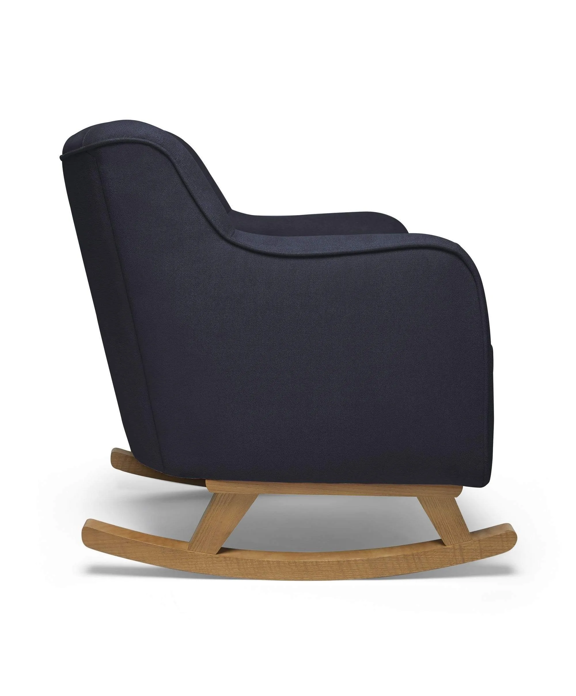 Hilston Nursing Chair & Footsool Set - Navy Woven