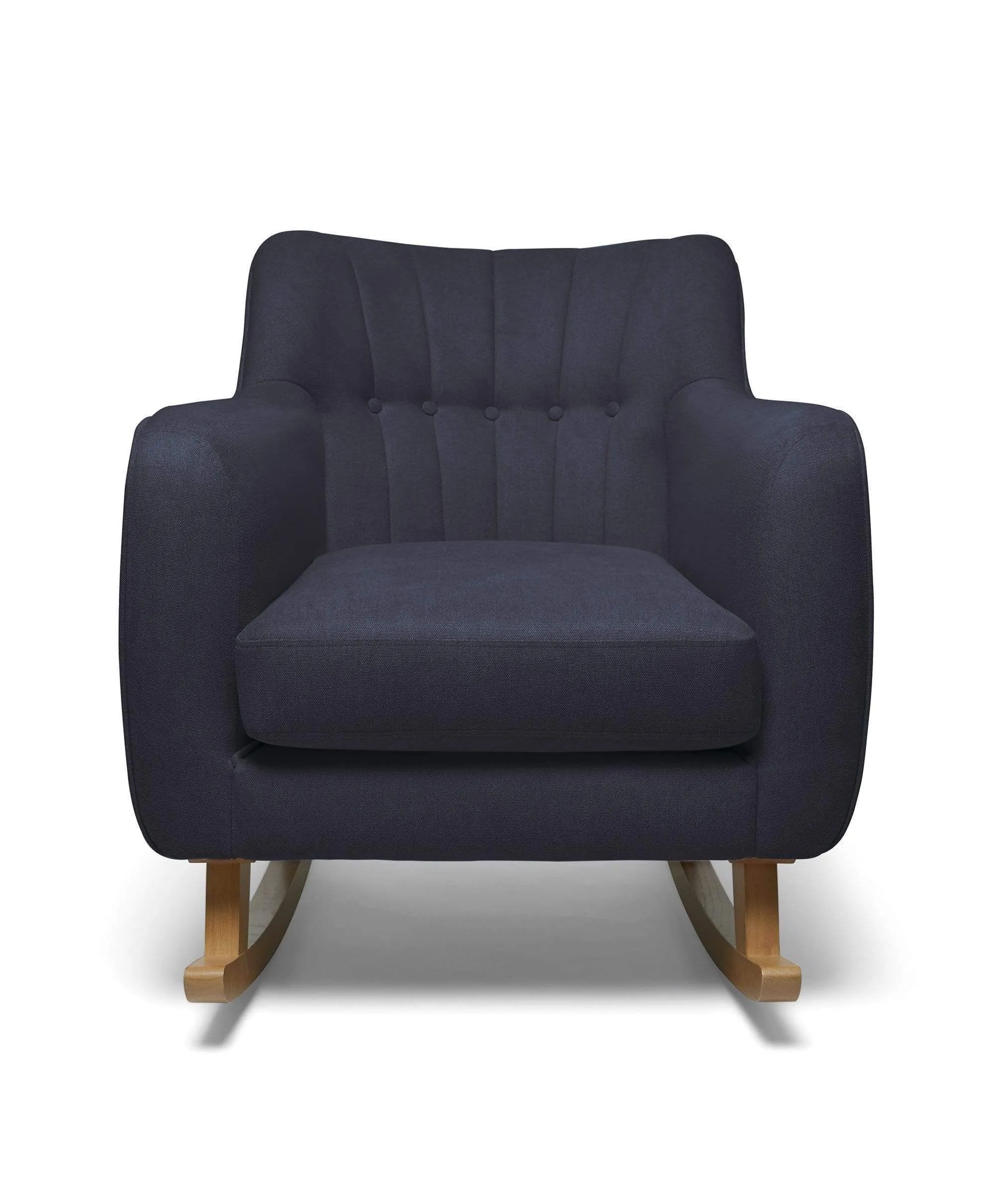 Hilston Nursing Chair & Footsool Set - Navy Woven