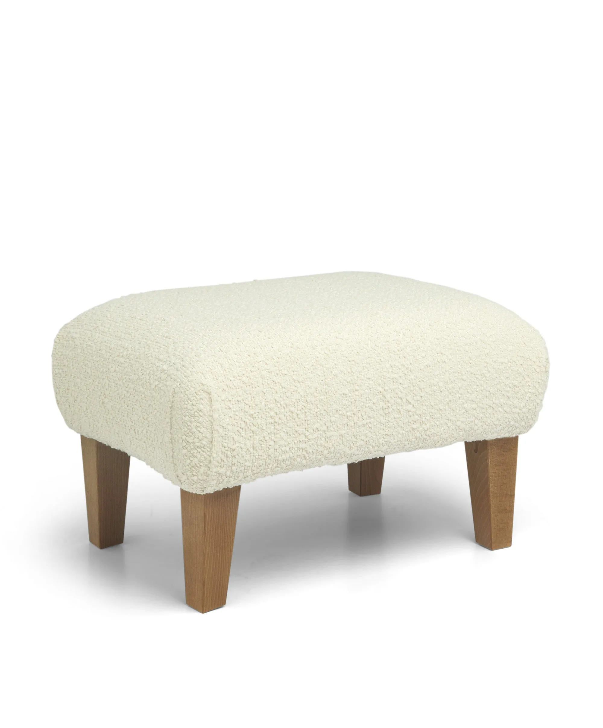 Hilston Nursing Chair & Footsool Set - Oyster Chenille Boucle