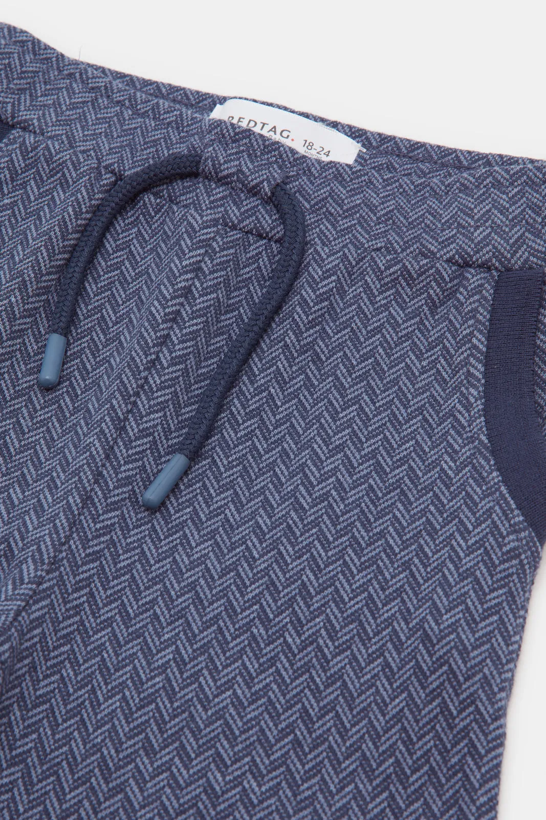 Infant Boys Navy Jacquard Active Shorts