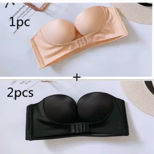 Invisible Bra With Strapless Front Buckle