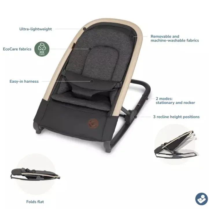 Kori 2-in-1 Baby Rocker - Classic Graphite