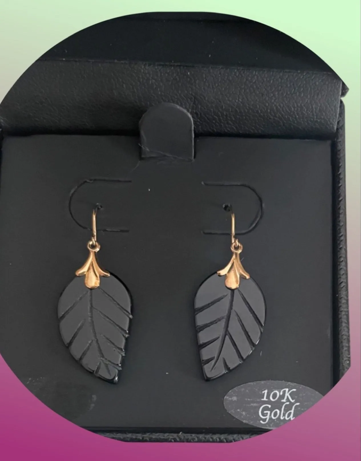 Leaf Earrings in 10k Gold