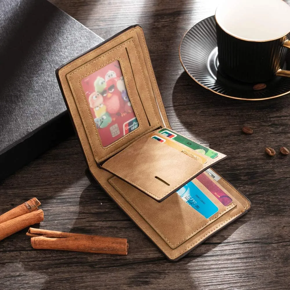 Lovejewelry Personalized Custom Picture Wallets for Men Engraved Leather Photo Wallet for Father Boyfriend (Style 3)