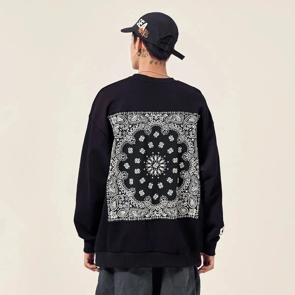 Men's autumn retro ethnic style sweater