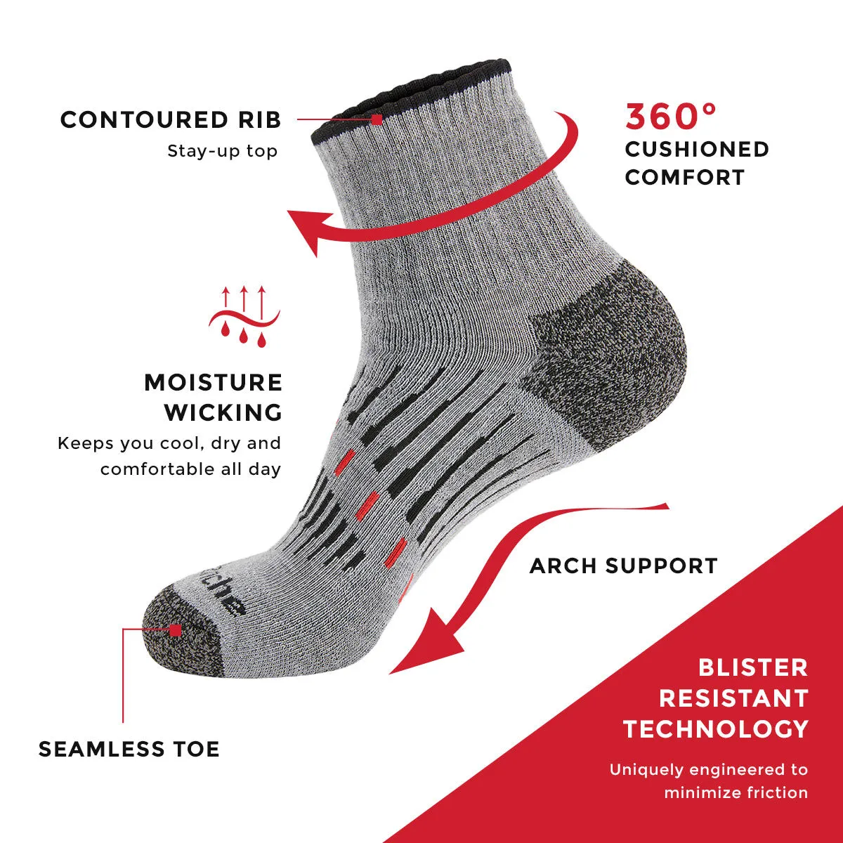 Men's Nano Glide Crew Socks 2-Pack