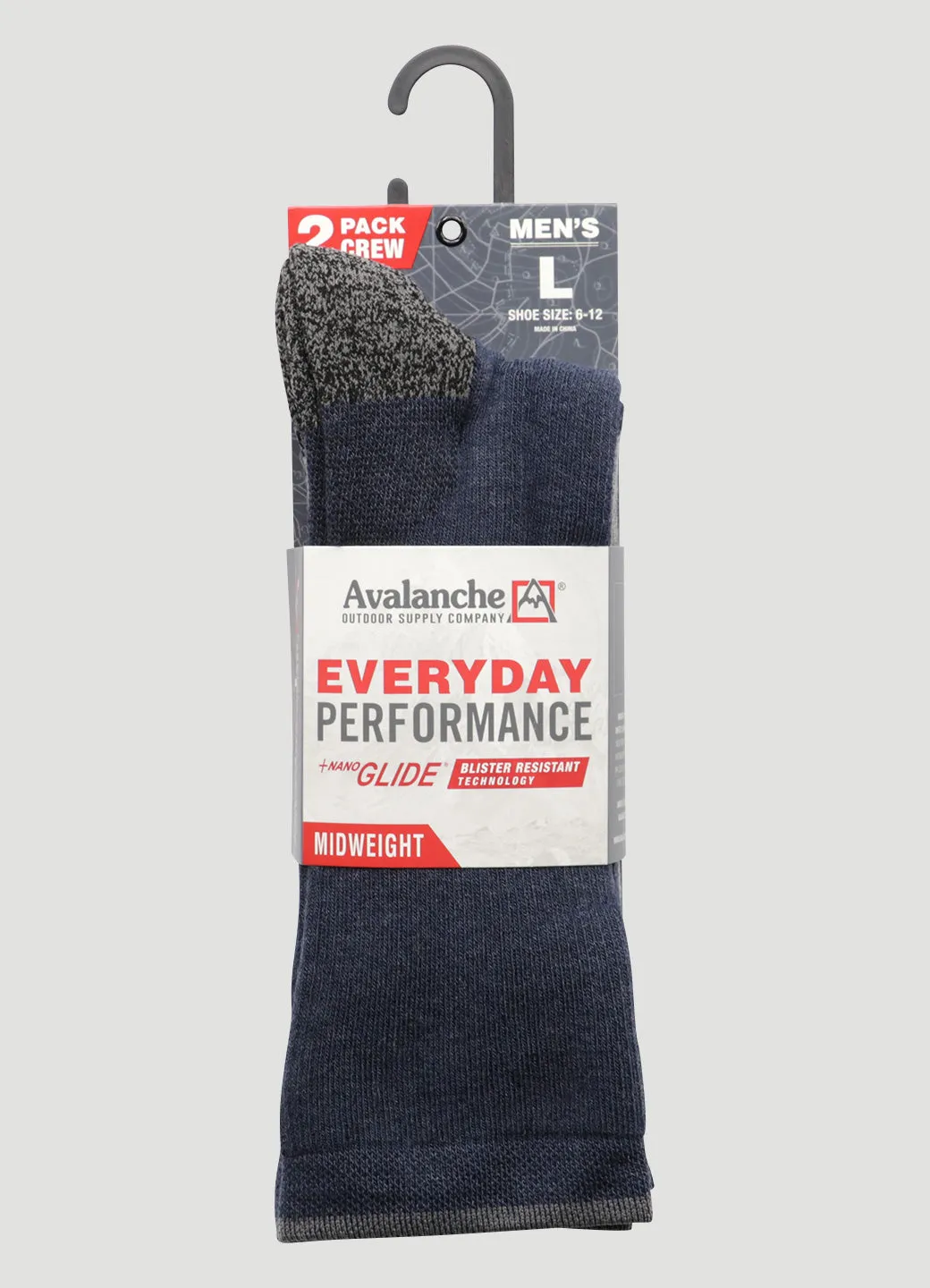 Men's Nano Glide Crew Socks 2-Pack