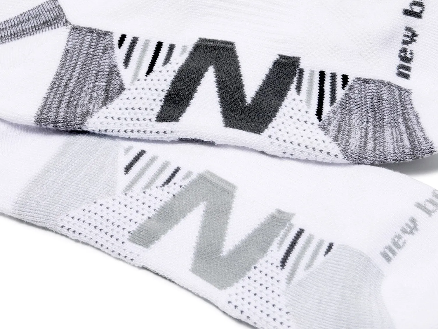 New Balance Soft Lined Socks 6 Pieces, White