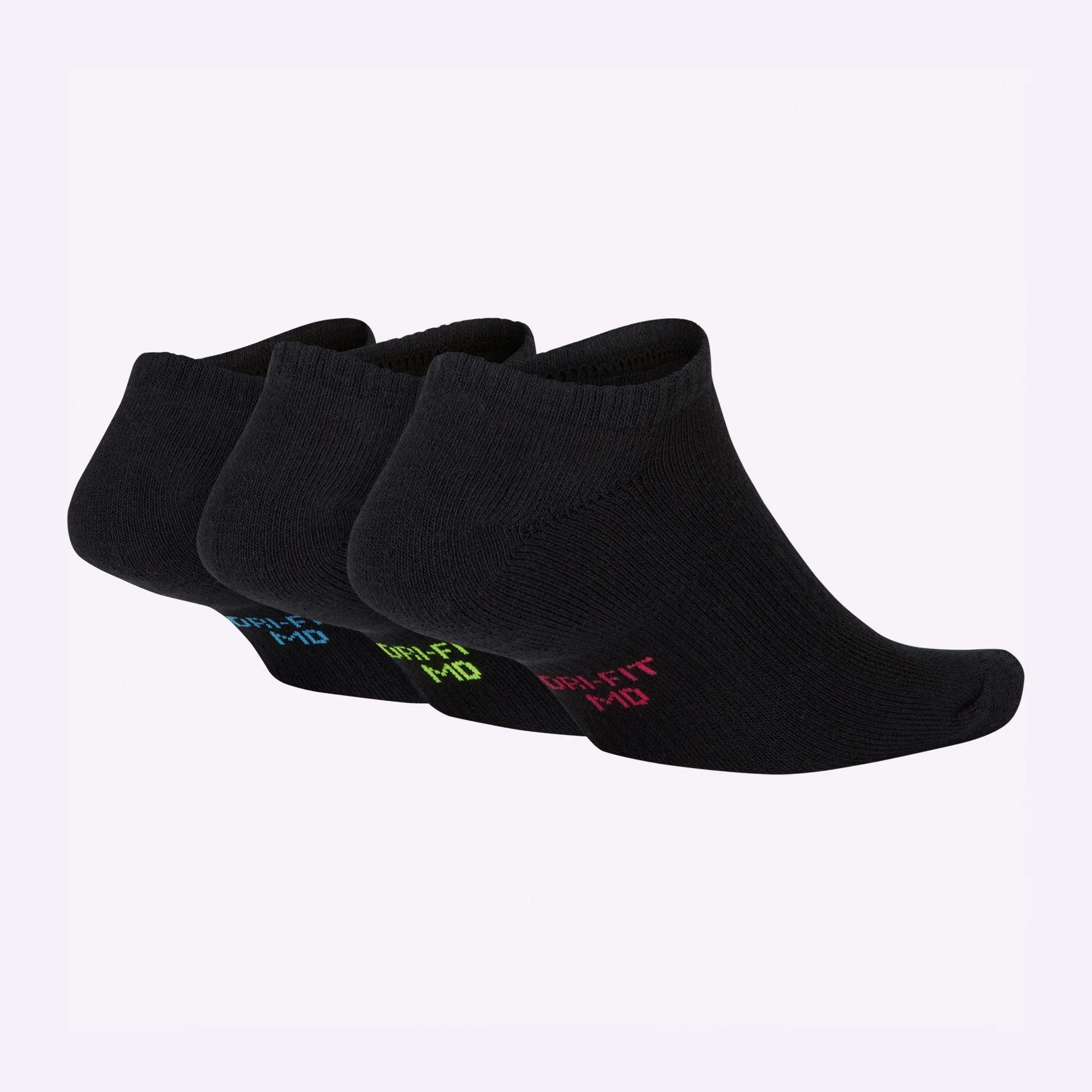 Nike - Everyday Cushioned Women's Training No-Show Socks - 3 Pairs - Black
