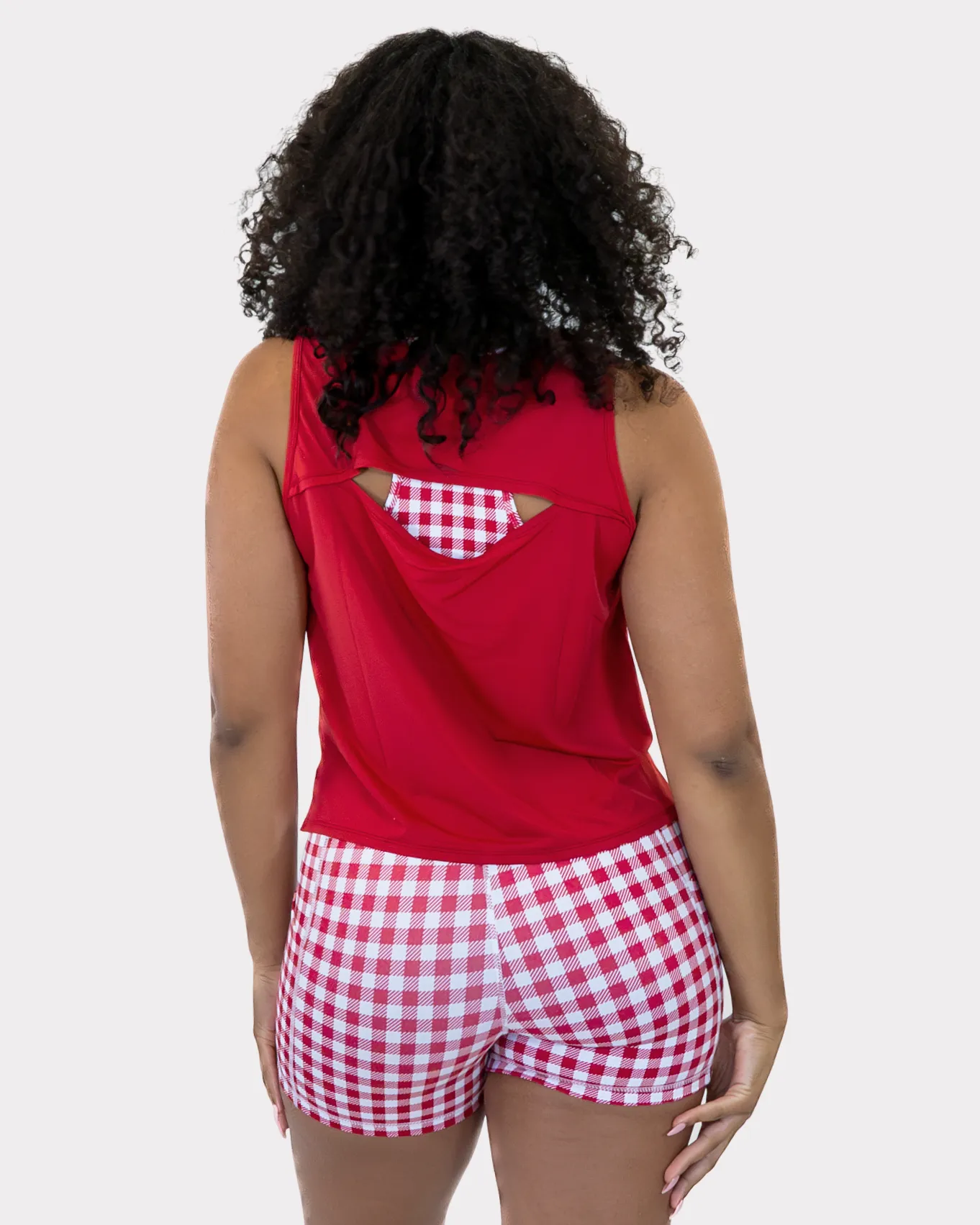 Open Back Tank - Cherry