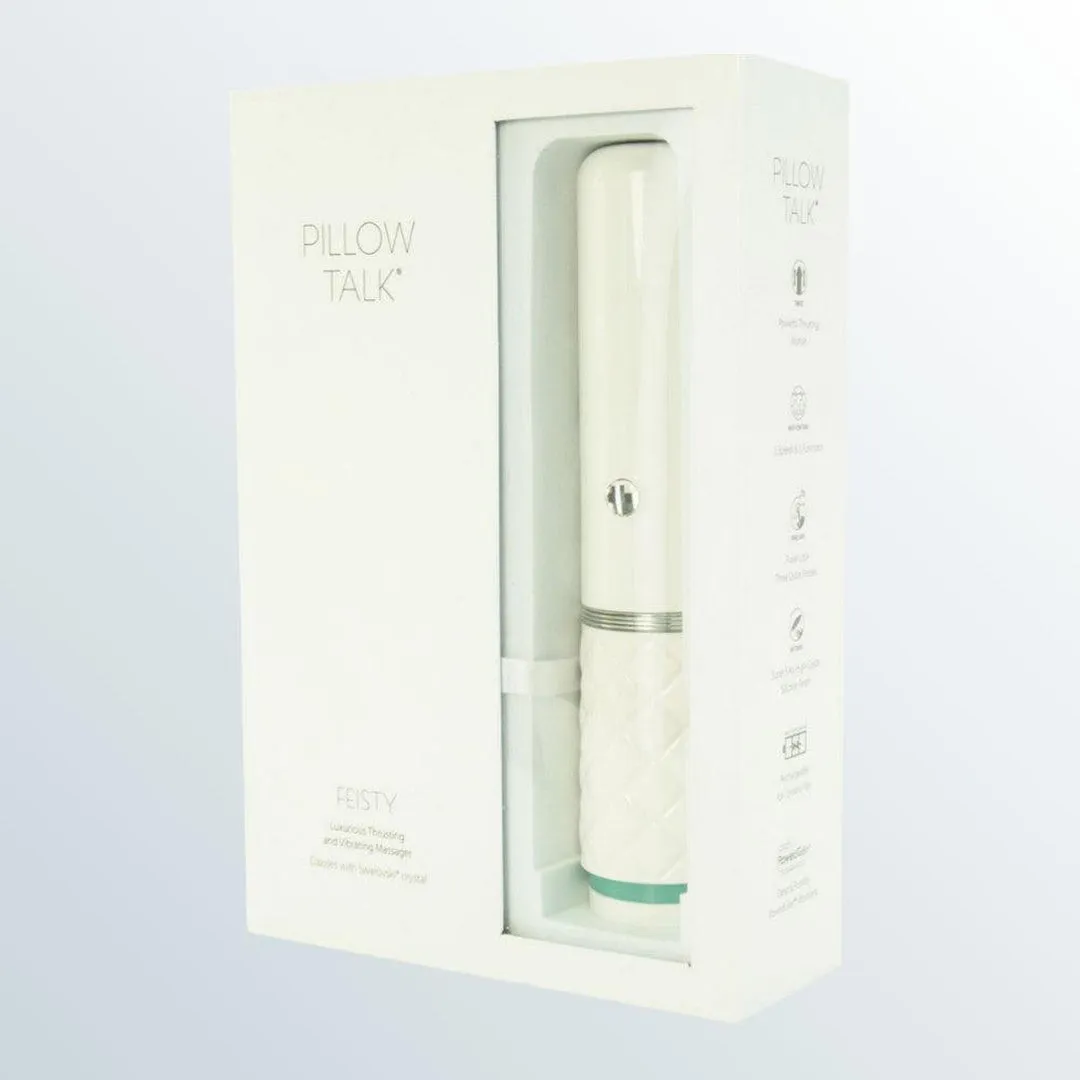 Pillow Talk Feisty Thrusting Vibrator - Teal