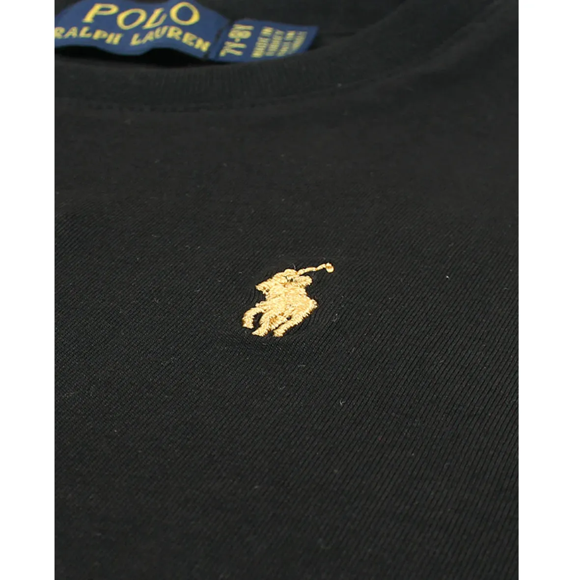 PL - Kids 'Black' Iconic Polo T-Shirt PL853