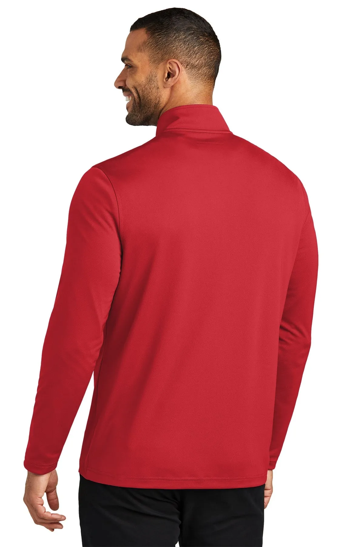 Port Authority Dry Zone UV Micro-Mesh Customized 1/4-Zips, Rich Red