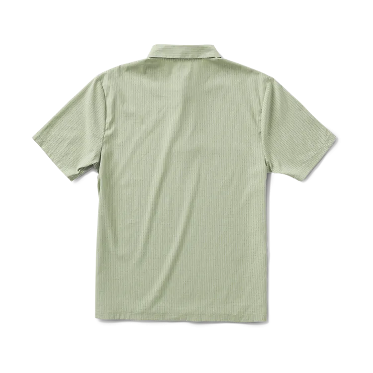 ROARK Bless Up Breathable Stretch Polo Shirt - DUSTY GREEN