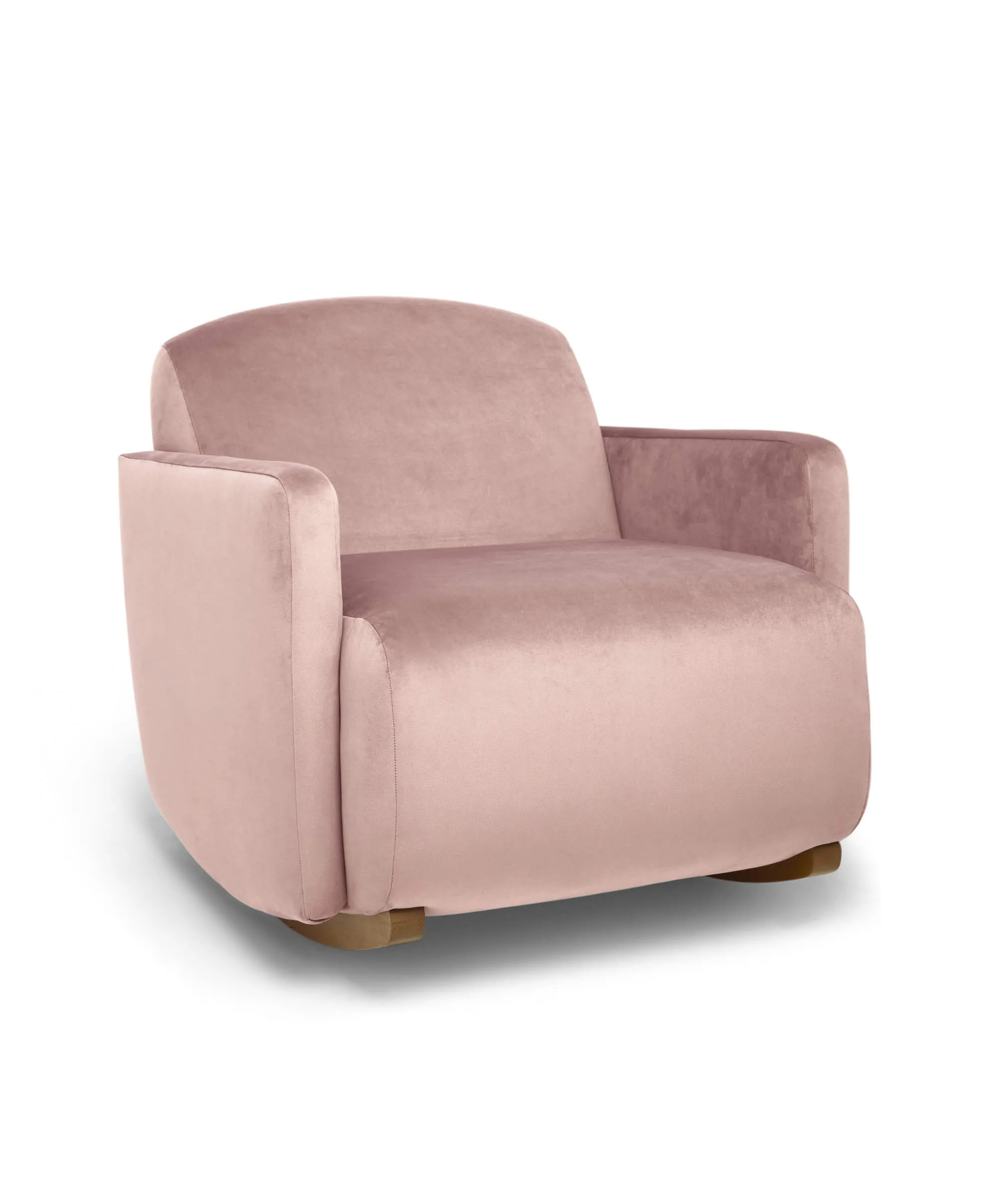 Royton Nursing Chair & Footsool Set - Blush Velvet
