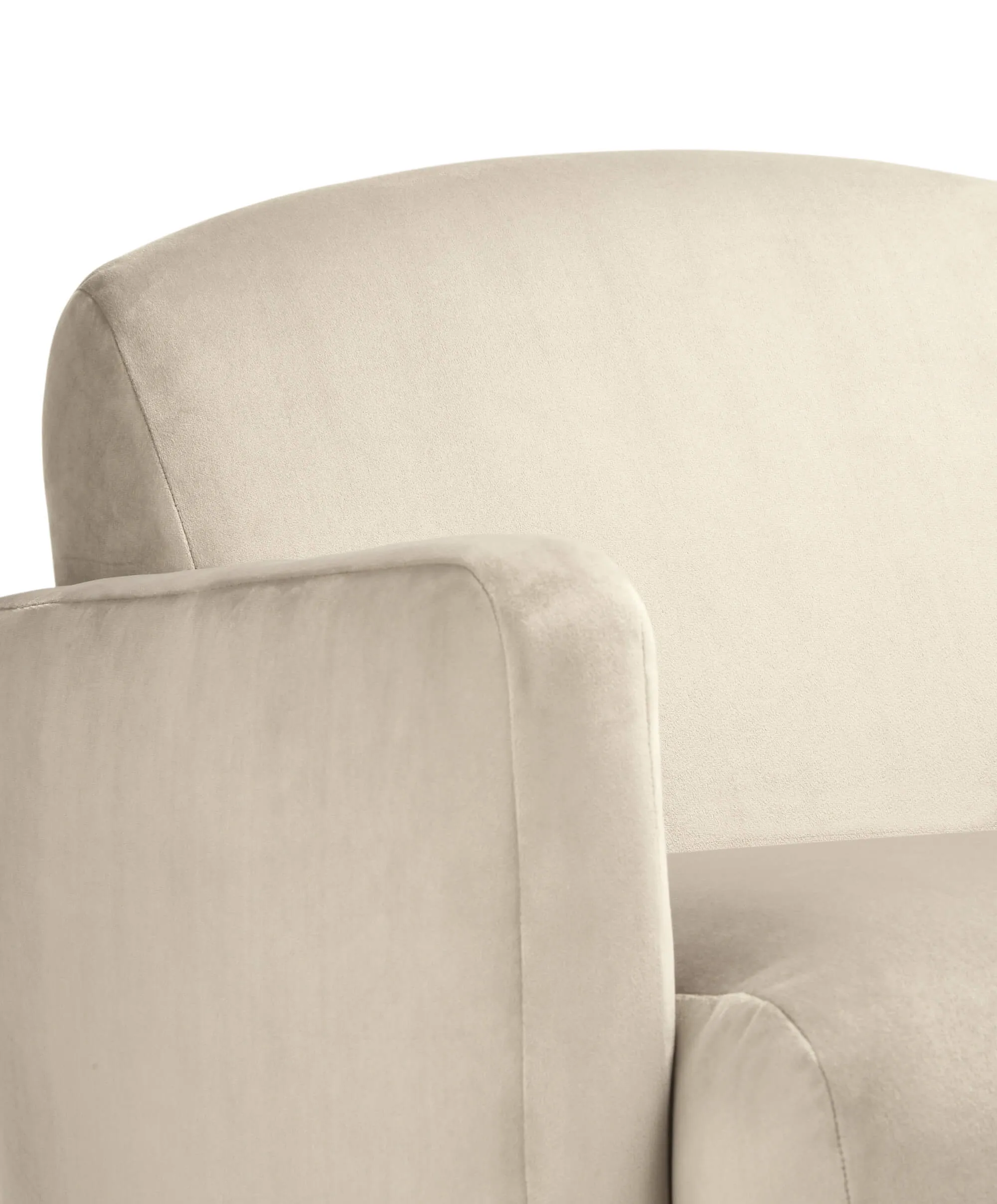 Royton Nursing Chair - Latte Velvet