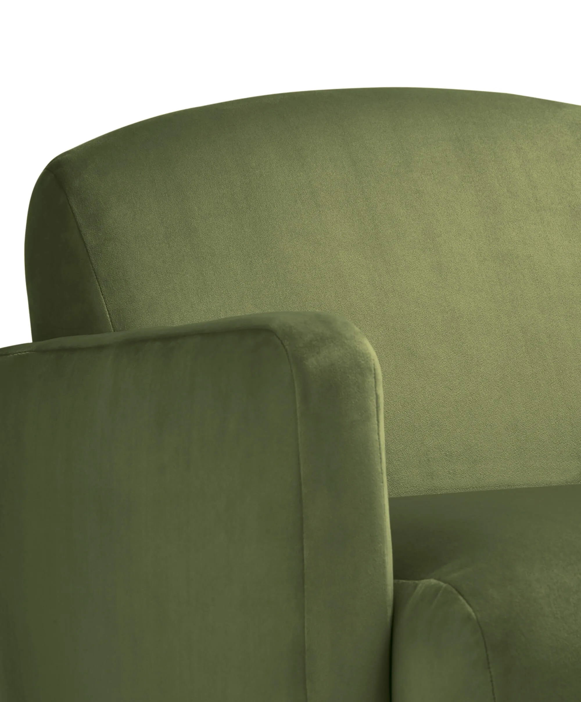 Royton Nursing Chair - Olive Velvet