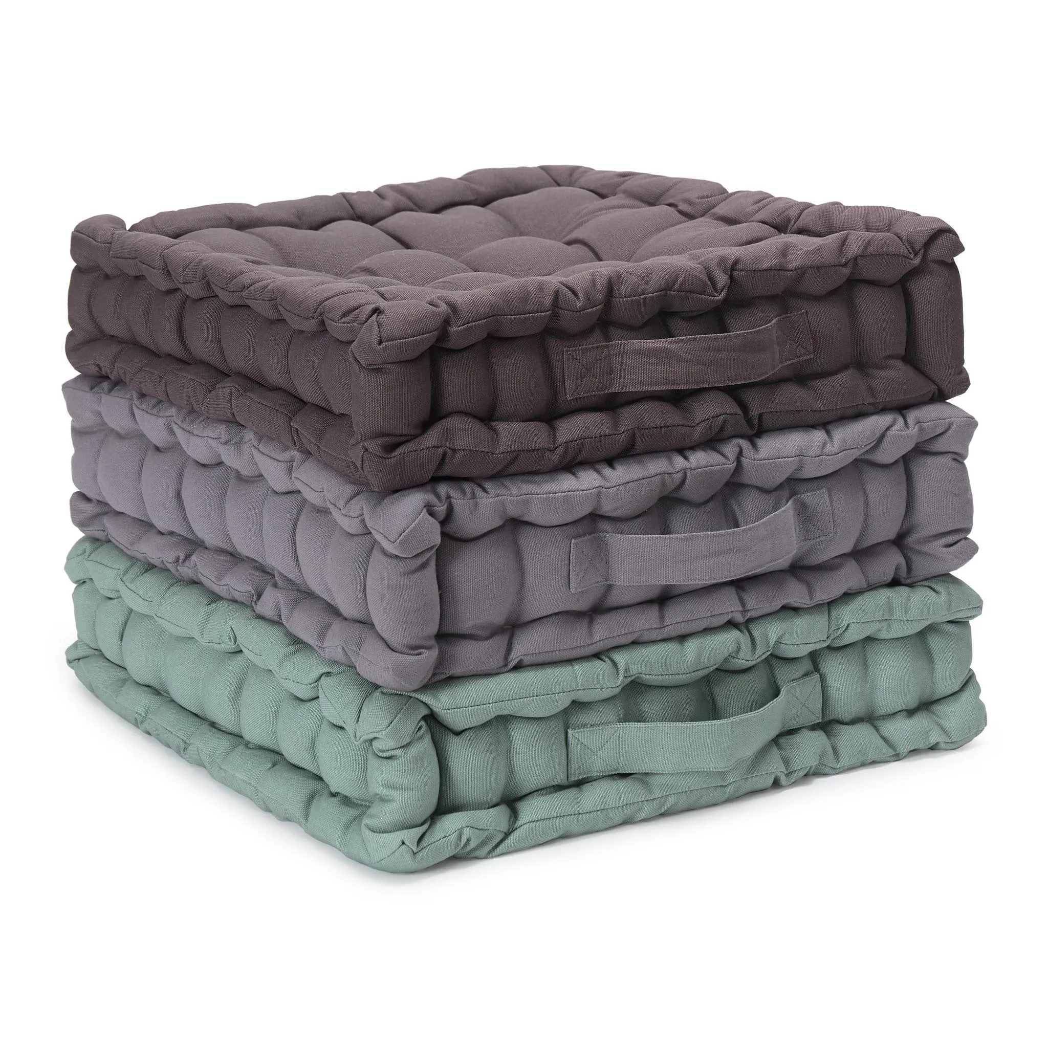 Silana Cushion [Light green grey]