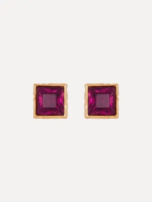 Square Crystal Earrings
