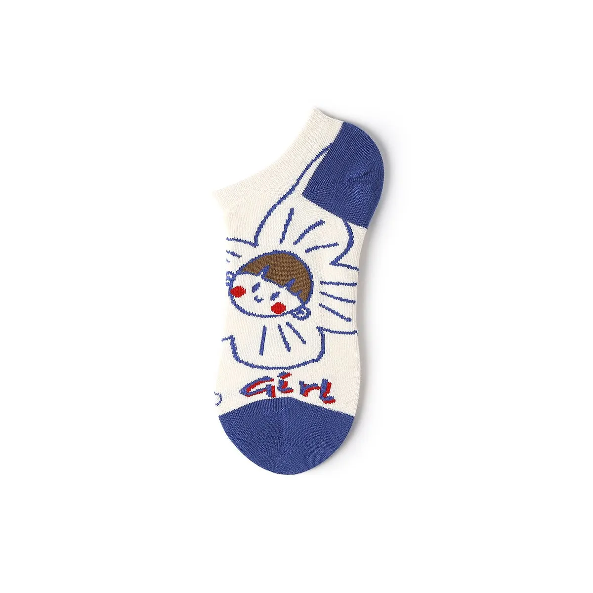 Sweet Girl Summer Women 5pcs Ankle Socks Set